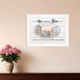 Rise And Shine 7 White Framed Print Wall Art - Homeroots - Flyclothing LLC