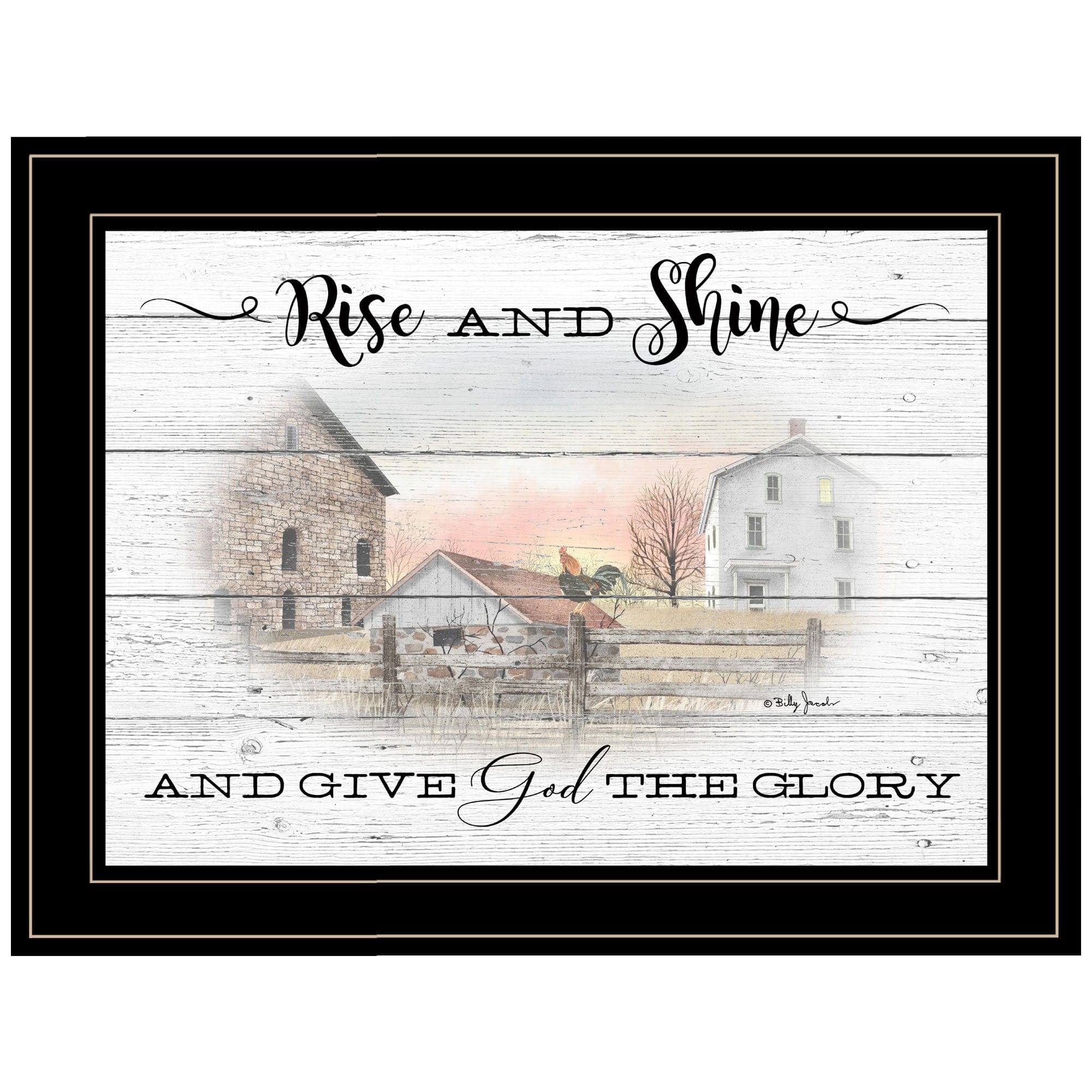 Rise And Shine 8 Black Framed Print Wall Art - Homeroots