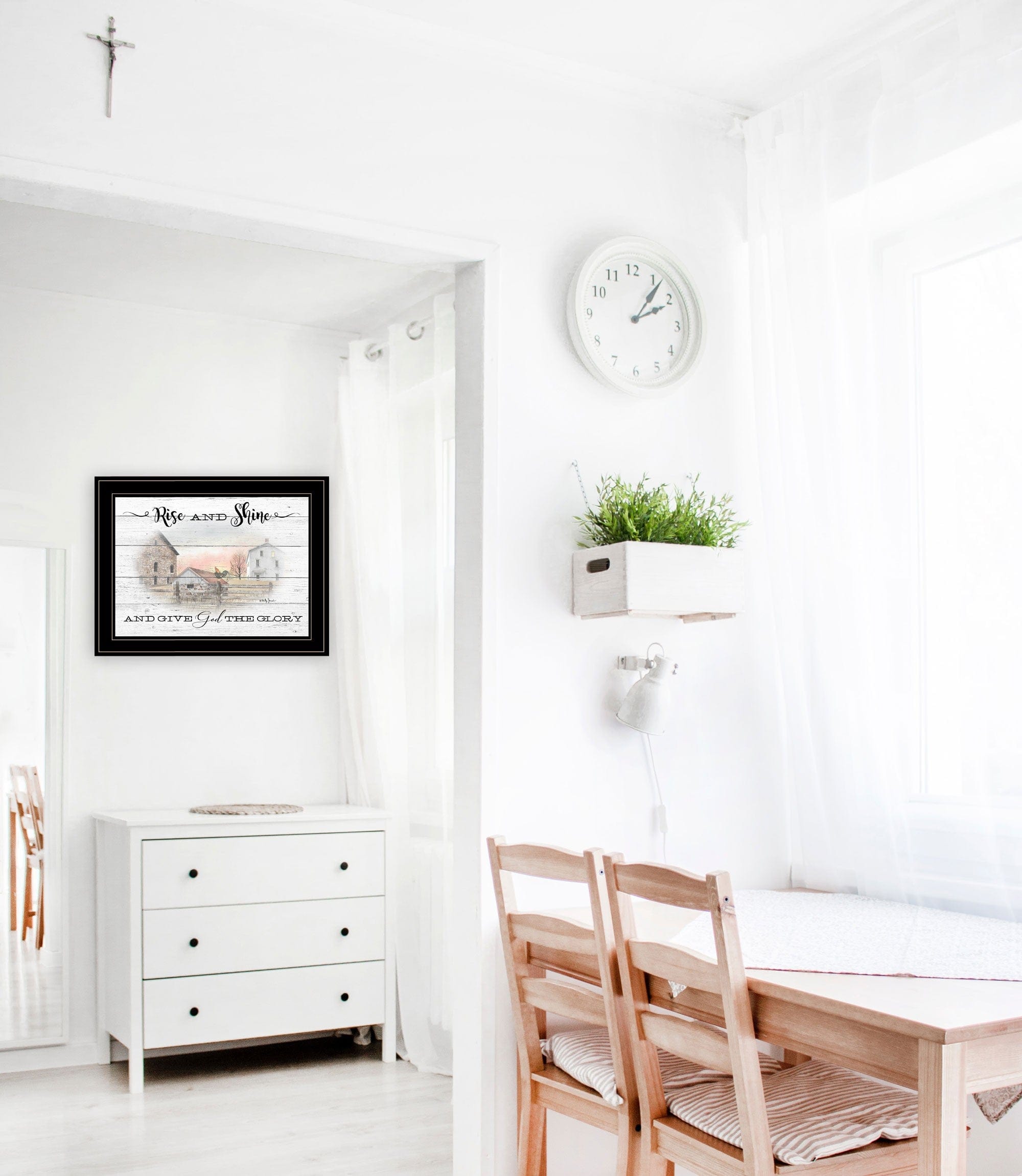 Rise And Shine 8 Black Framed Print Wall Art - Homeroots