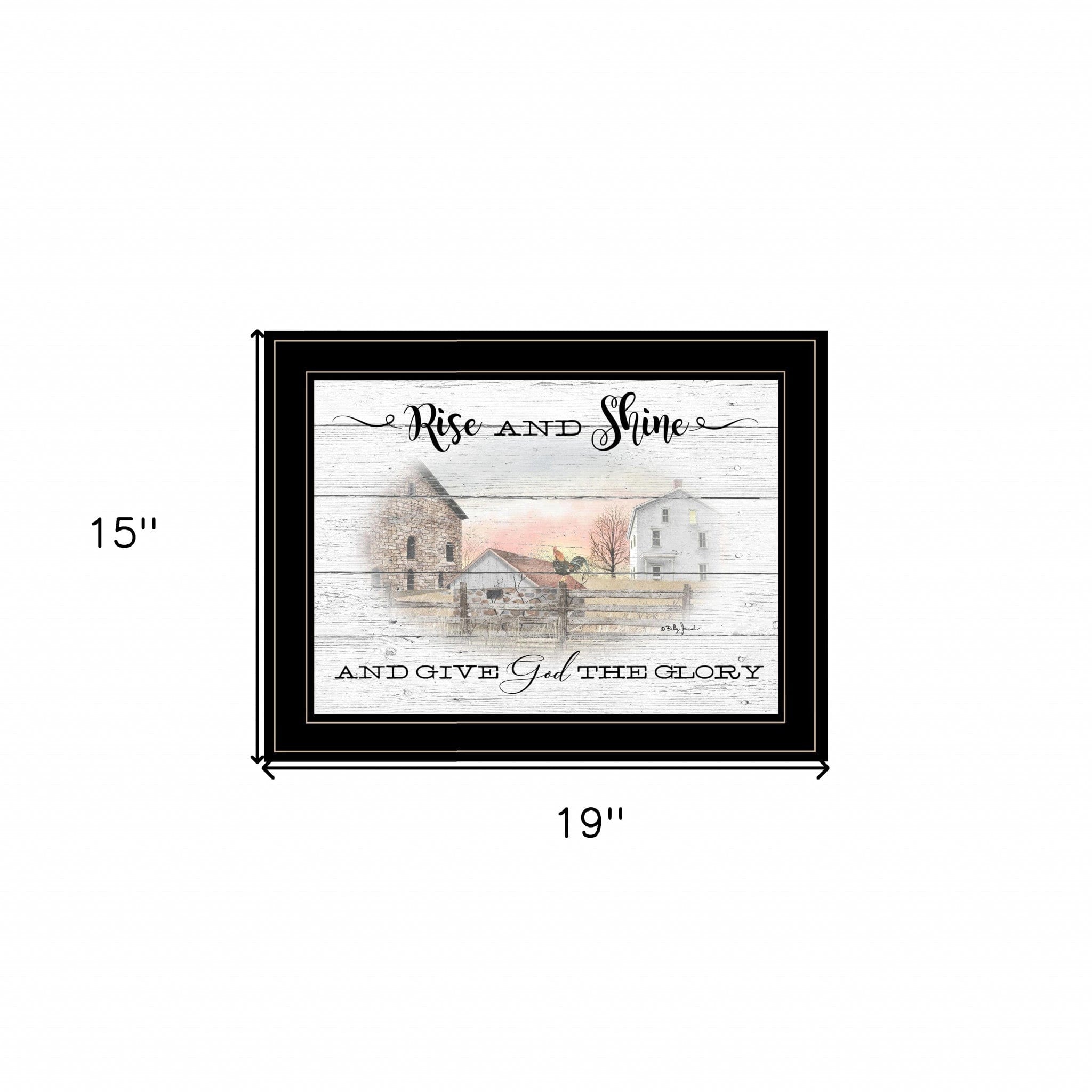 Rise And Shine 8 Black Framed Print Wall Art - Homeroots