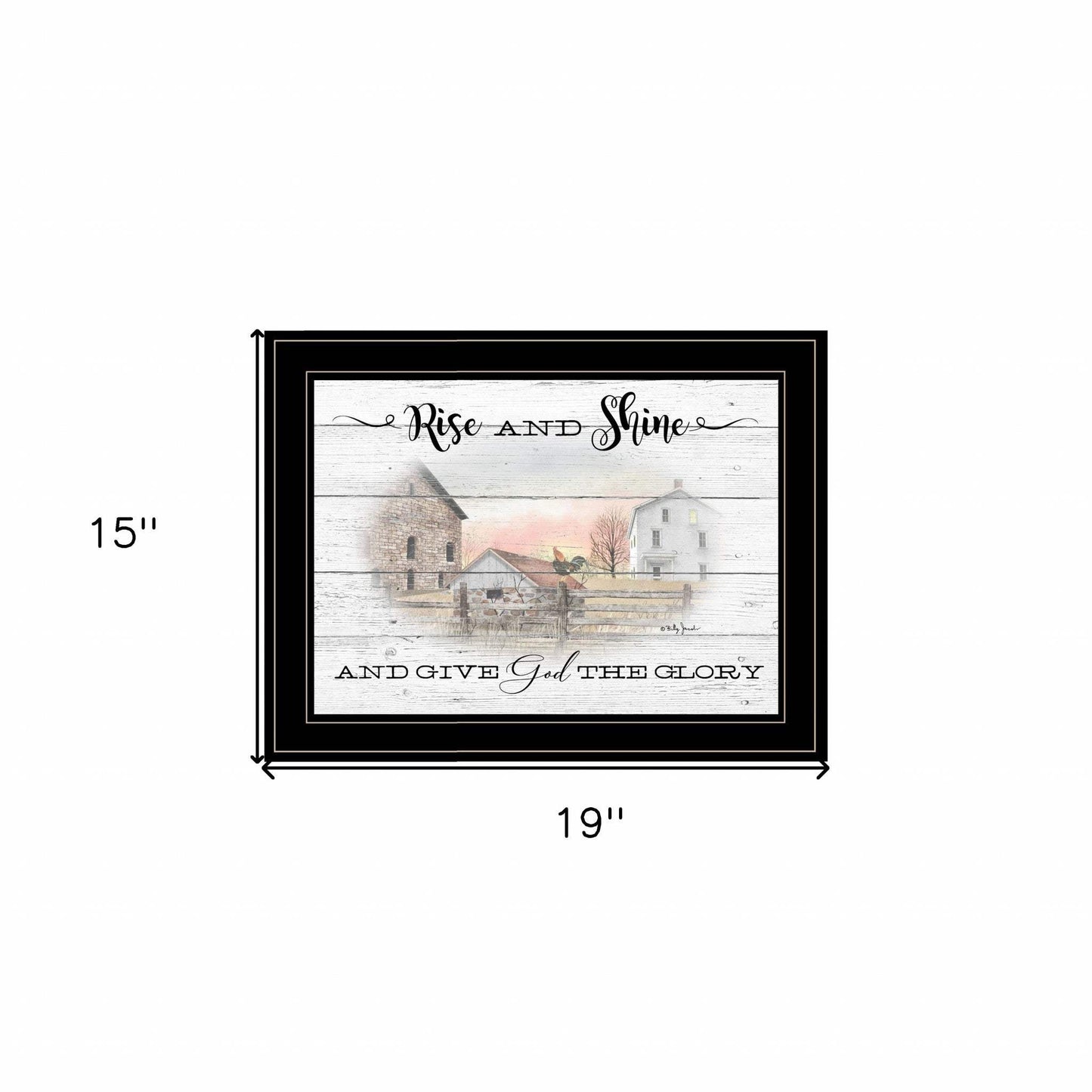 Rise And Shine 8 Black Framed Print Wall Art - Homeroots - Flyclothing LLC