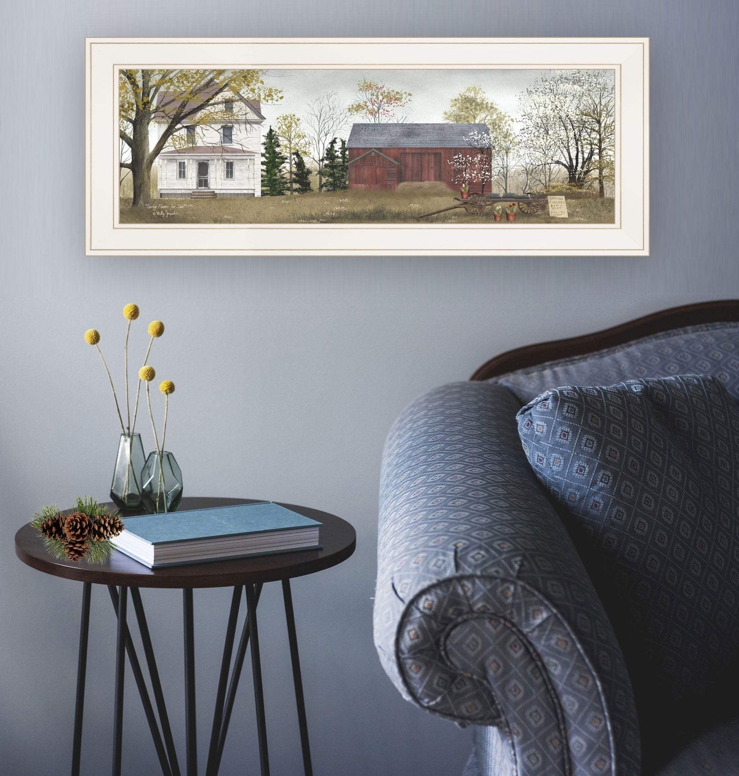 Spring Flowers for Sale 2 White Framed Print Wall Art - Homeroots - Flyclothing LLC