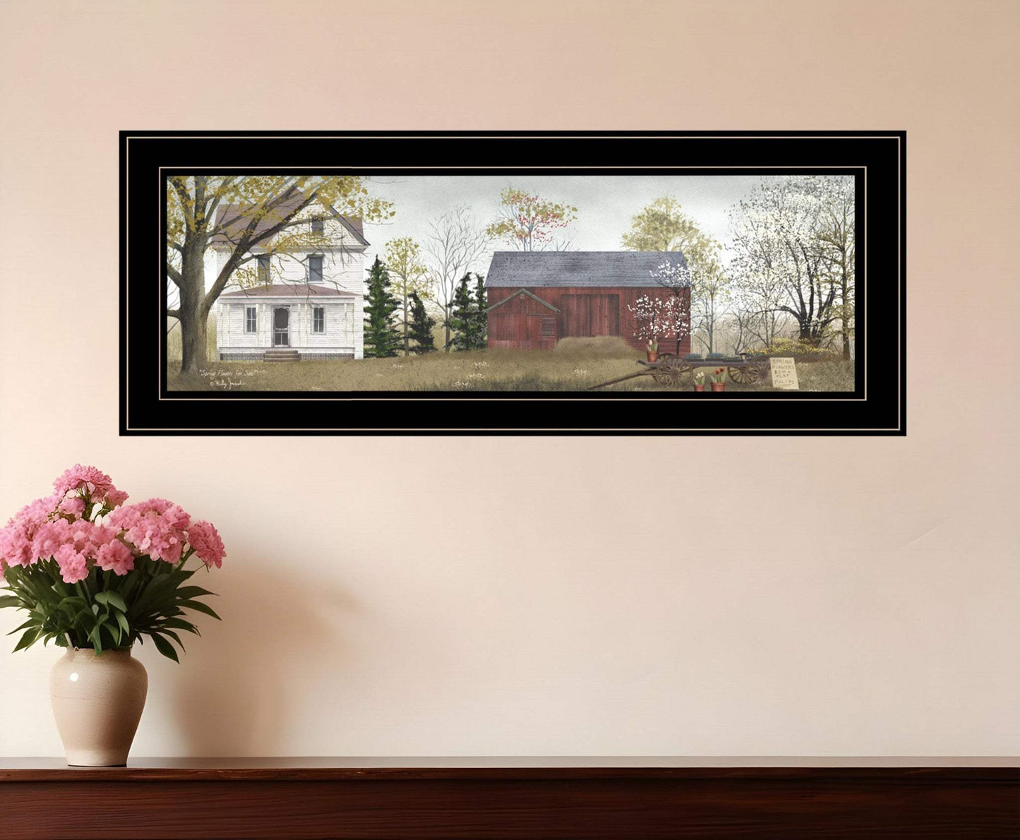 Spring Flowers for Sale 3 Black Framed Print Wall Art - Homeroots - Flyclothing LLC