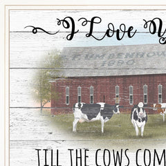 I Love You till the Cows Come Home 1 White Framed Print Wall Art - Homeroots