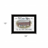 I Love You till the Cows Come Home 2 Black Framed Print Wall Art - Homeroots - Flyclothing LLC