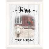 Farm Charm 1 White Framed Print Wall Art - Homeroots - Flyclothing LLC