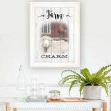 Farm Charm 1 White Framed Print Wall Art - Homeroots - Flyclothing LLC