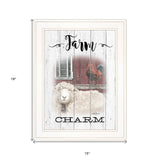 Farm Charm 1 White Framed Print Wall Art - Homeroots - Flyclothing LLC