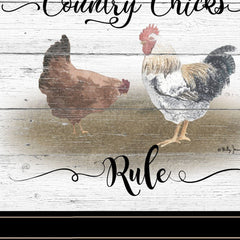 Country Chicks Rule 3 Black Framed Print Wall Art - Homeroots