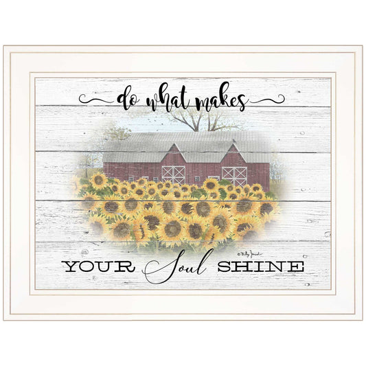 Do What Makes Your Soul Shine 1 White Framed Print Wall Art - Homeroots - Flyclothing LLC