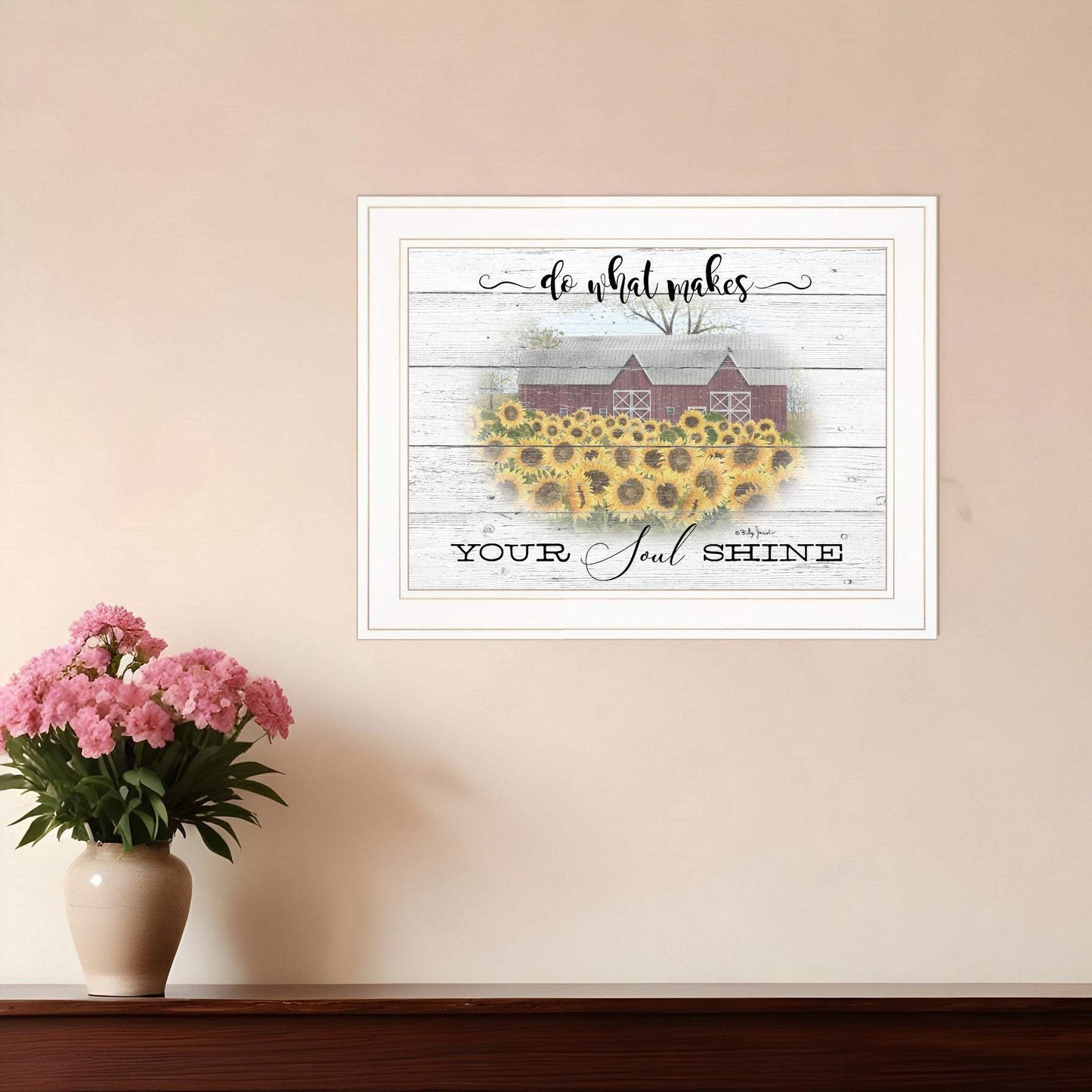 Do What Makes Your Soul Shine 1 White Framed Print Wall Art - Homeroots - Flyclothing LLC