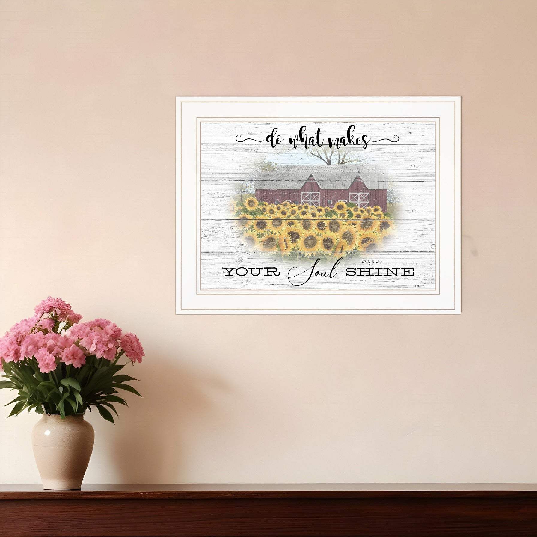 Do What Makes Your Soul Shine 1 White Framed Print Wall Art - Homeroots - Flyclothing LLC