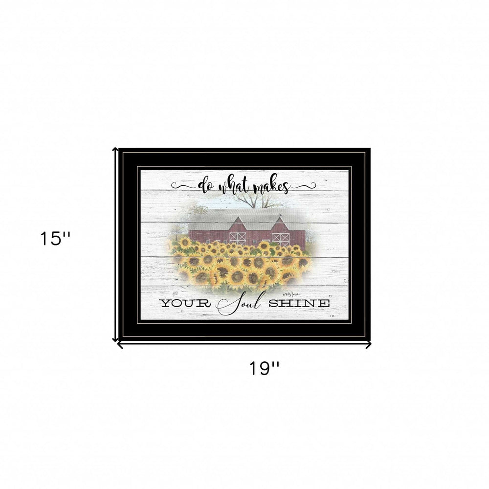 Do What Makes Your Soul Shine 2 Black Framed Print Wall Art - Homeroots - Flyclothing LLC
