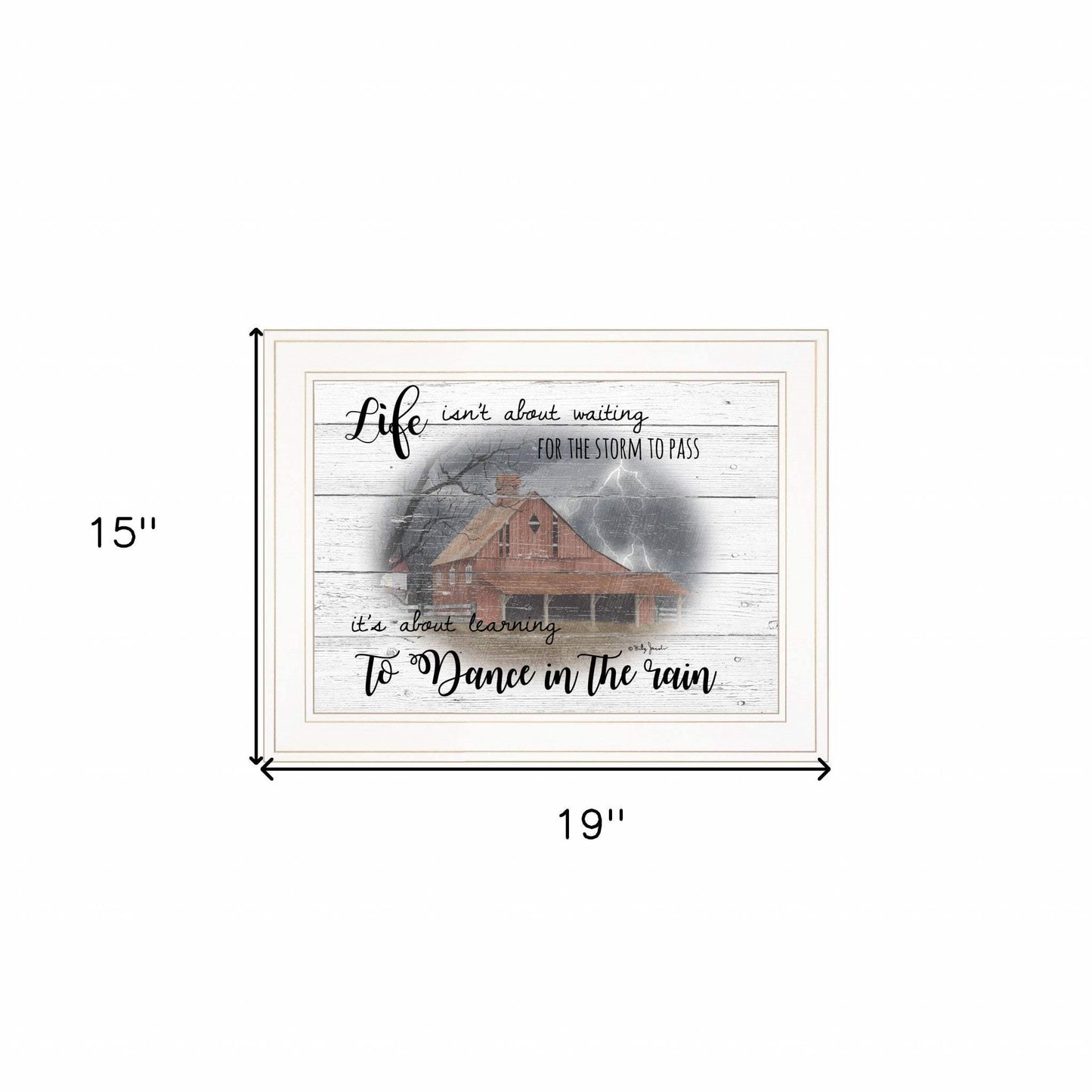 Storm Dance White Framed Print Wall Art - Homeroots - Flyclothing LLC