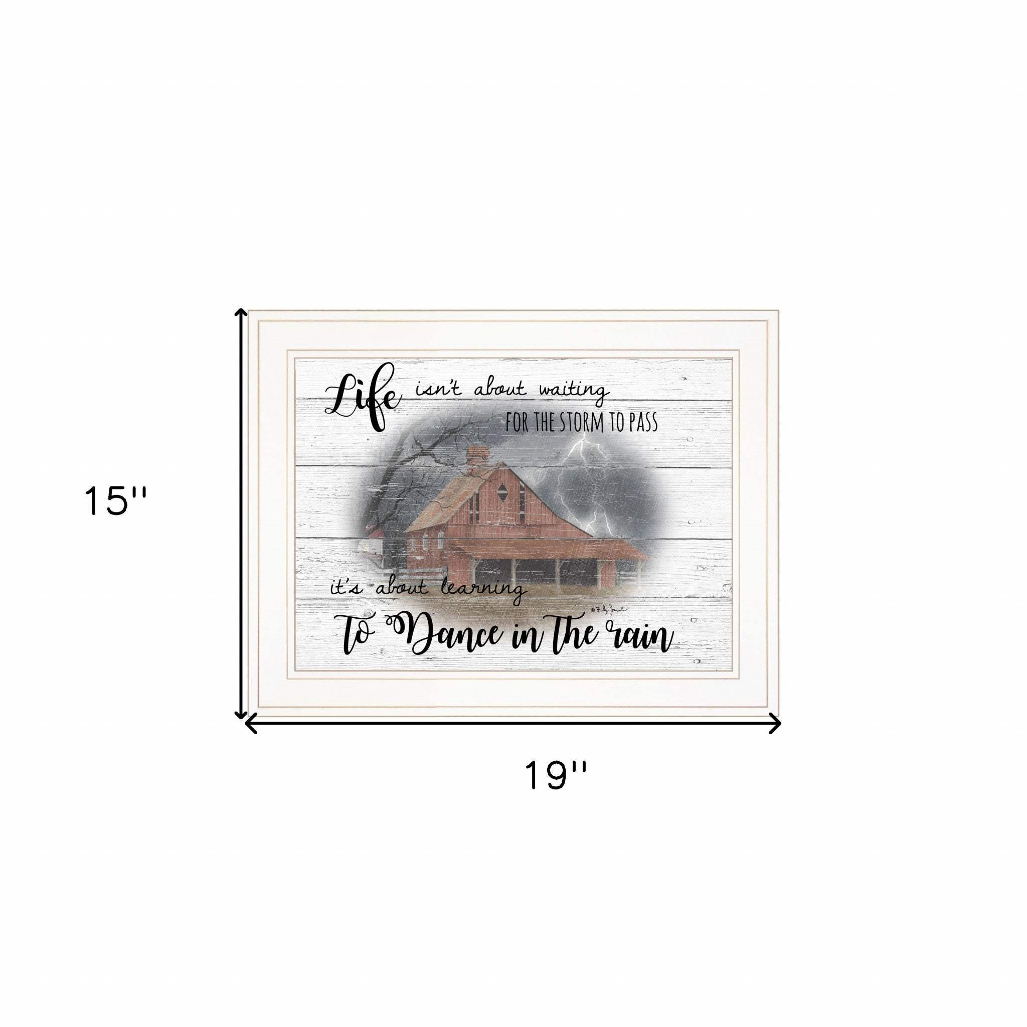 Storm Dance White Framed Print Wall Art - Homeroots - Flyclothing LLC