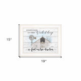 Winds Of Change Windmill on the Farm White Framed Print Wall Art - Homeroots - Flyclothing LLC