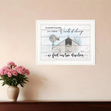 Winds Of Change Windmill on the Farm White Framed Print Wall Art - Homeroots