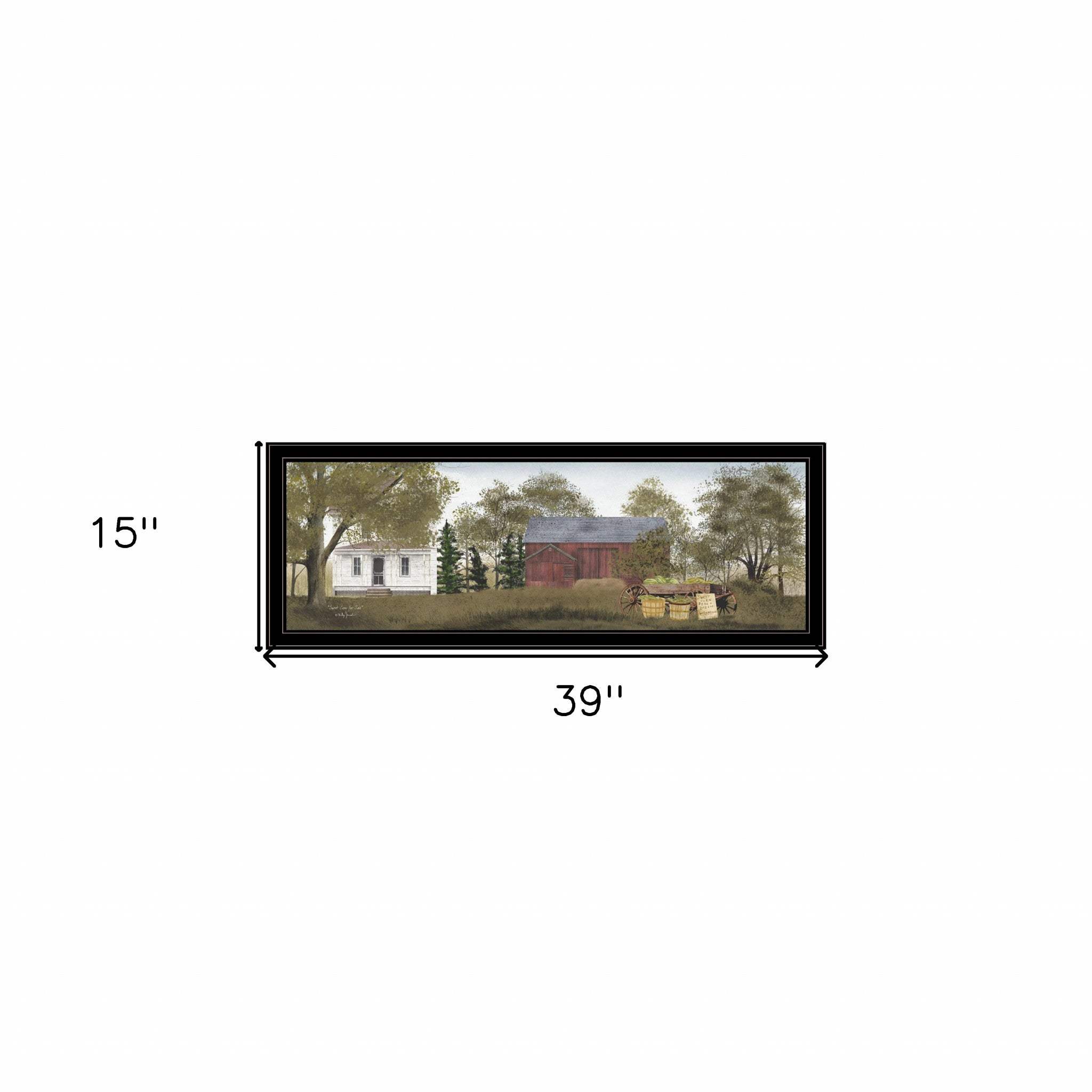 Sweet Corn For Sale 3 Black Framed Print Wall Art - Homeroots - Flyclothing LLC
