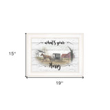 Whats Your Hurry 1 White Framed Print Wall Art - Homeroots - Flyclothing LLC