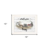 Whats Your Hurry 1 White Framed Print Wall Art - Homeroots - Flyclothing LLC