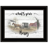 Whats Your Hurry 2 Black Framed Print Wall Art - Homeroots