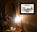 Whats Your Hurry 2 Black Framed Print Wall Art - Homeroots