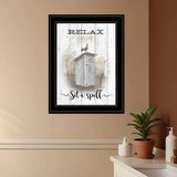 Relax Sit a Spell 2 Black Framed Print Wall Art - Homeroots - Flyclothing LLC