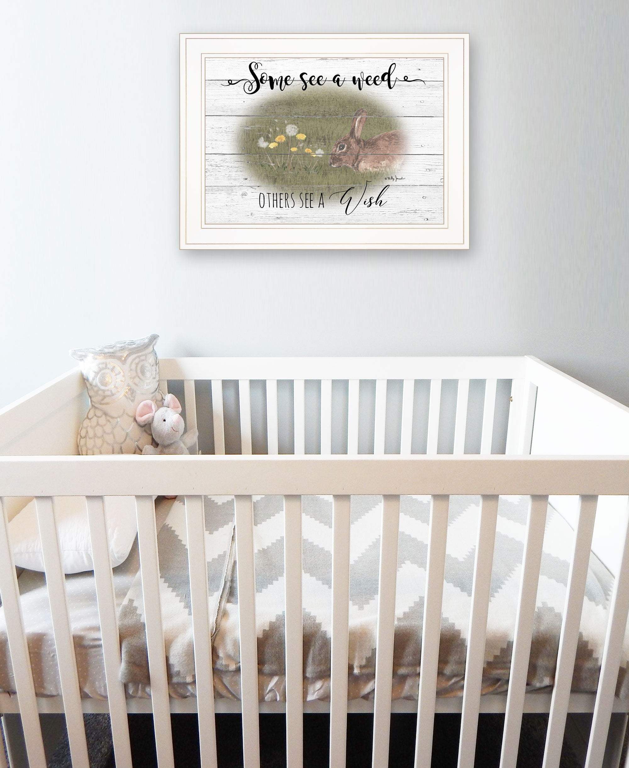 Some See A Weed 1 White Framed Print Wall Art - Homeroots - Flyclothing LLC