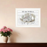It Is Well 1 White Framed Print Wall Art - Homeroots