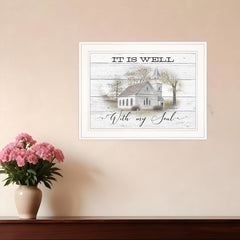 It Is Well 1 White Framed Print Wall Art - Homeroots