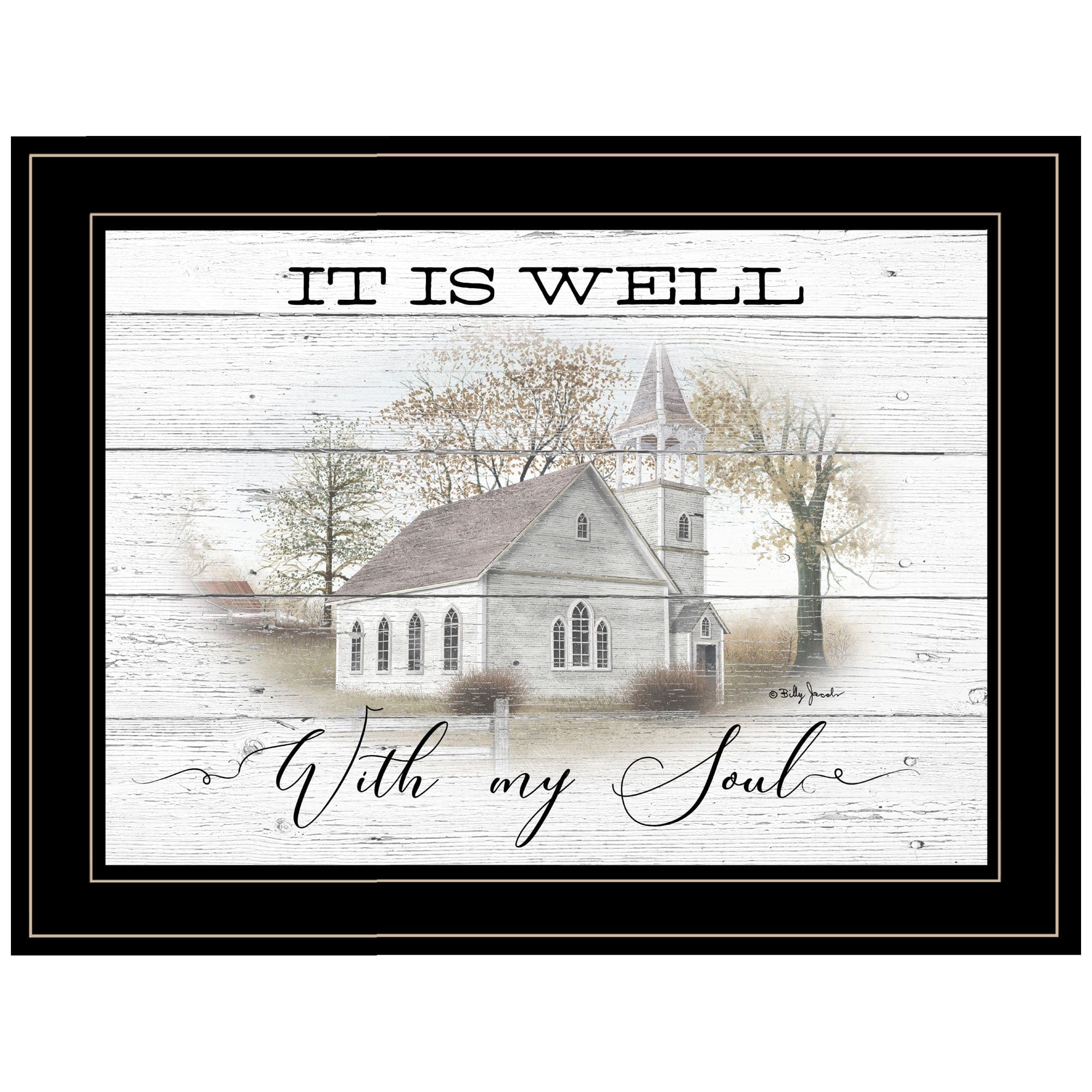 It Is Well 2 Black Framed Print Wall Art - Homeroots