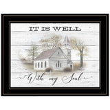 It Is Well 2 Black Framed Print Wall Art - Homeroots - Flyclothing LLC