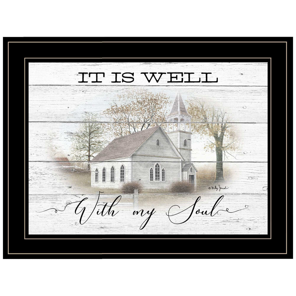It Is Well 2 Black Framed Print Wall Art - Homeroots - Flyclothing LLC