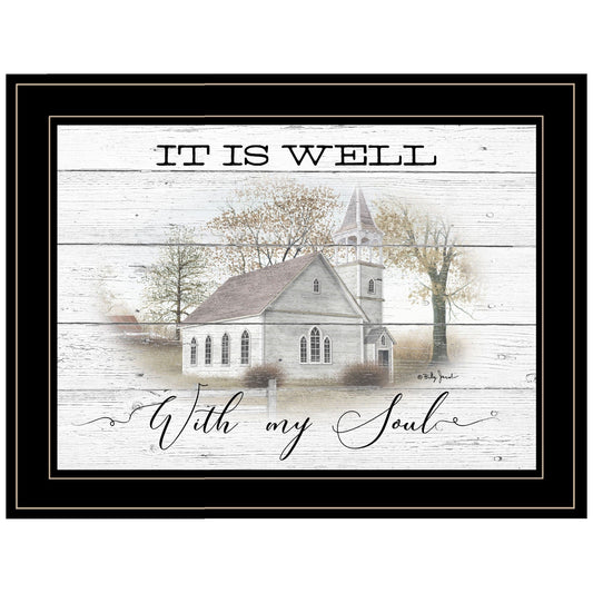 It Is Well 2 Black Framed Print Wall Art - Homeroots
