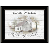 It Is Well 2 Black Framed Print Wall Art - Homeroots