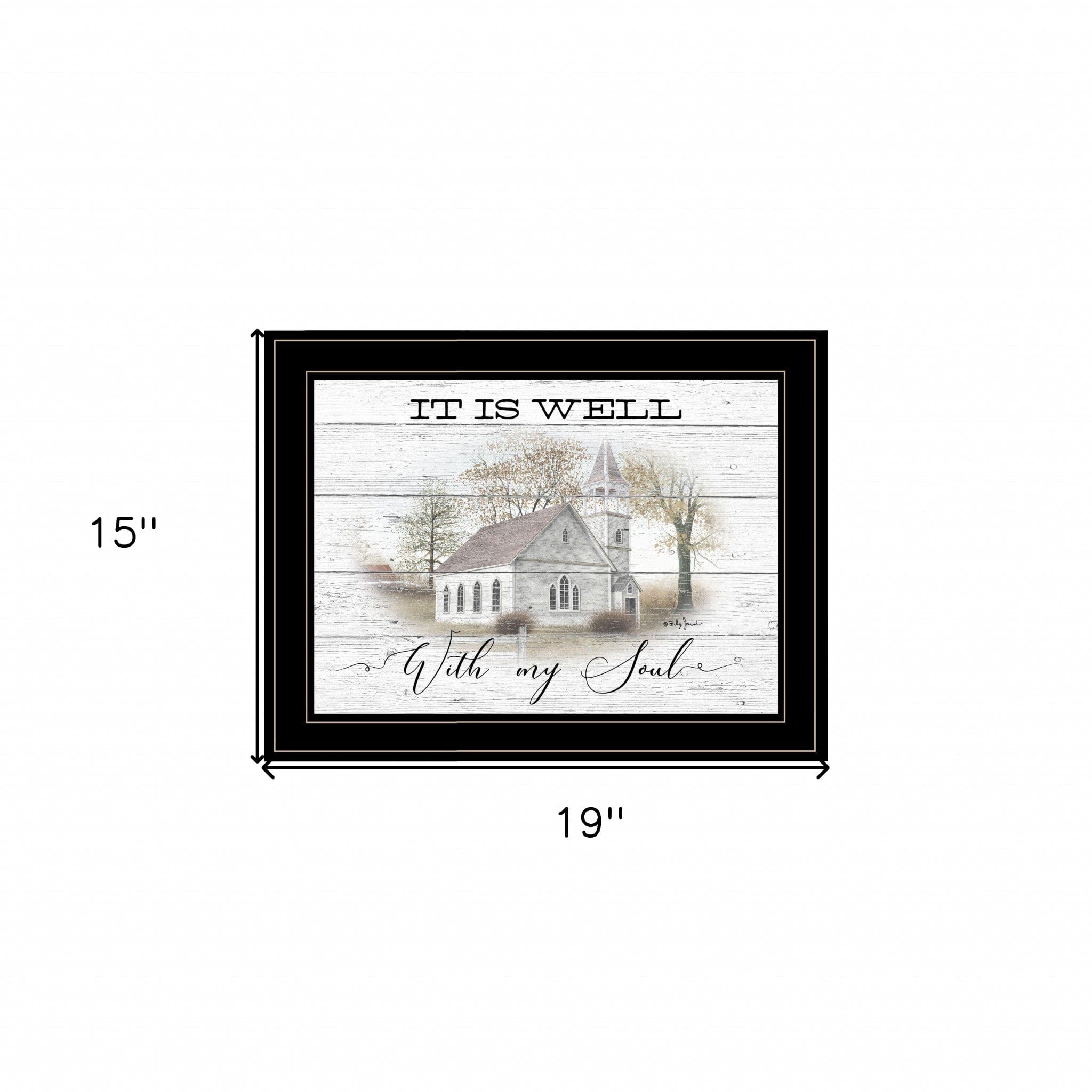 It Is Well 2 Black Framed Print Wall Art - Homeroots