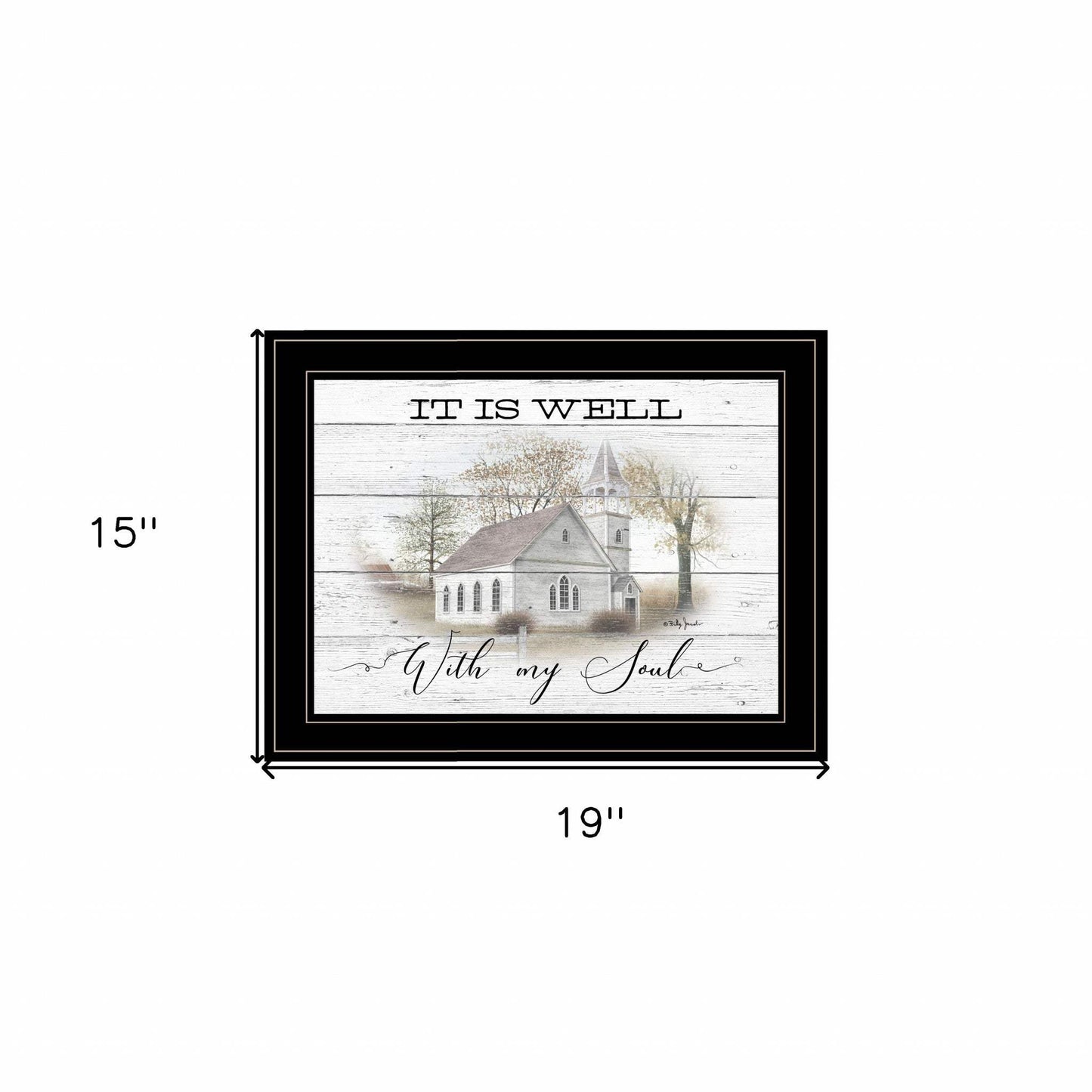 It Is Well 2 Black Framed Print Wall Art - Homeroots - Flyclothing LLC