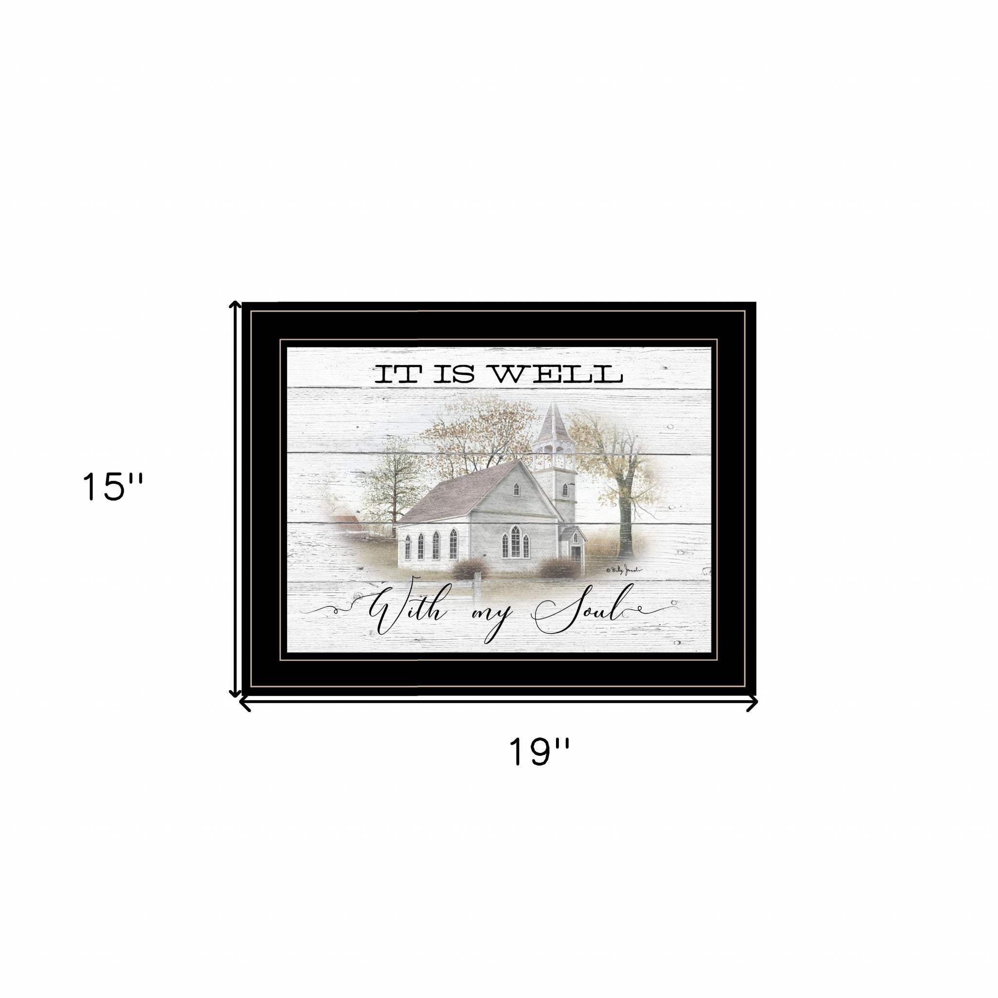It Is Well 2 Black Framed Print Wall Art - Homeroots - Flyclothing LLC