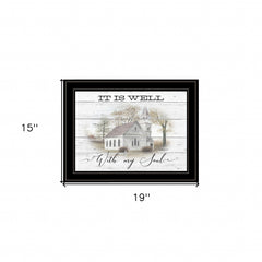 It Is Well 2 Black Framed Print Wall Art - Homeroots