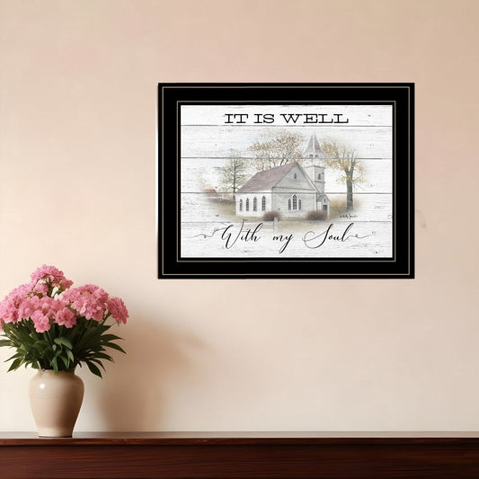 It Is Well 2 Black Framed Print Wall Art - Homeroots