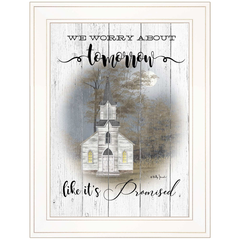 Tomorrow 1 White Framed Print Wall Art - Homeroots - Flyclothing LLC