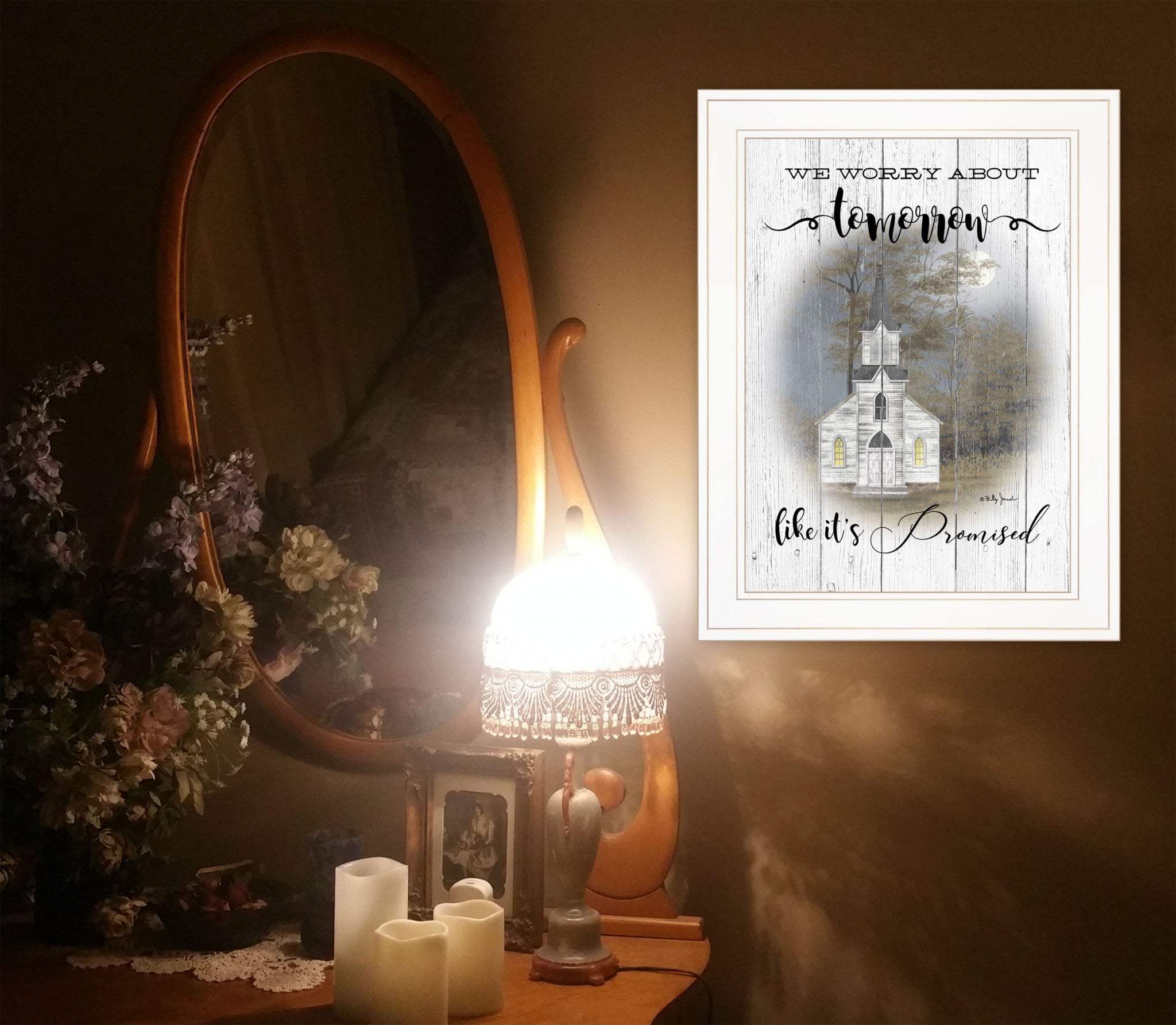 Tomorrow 1 White Framed Print Wall Art - Homeroots - Flyclothing LLC
