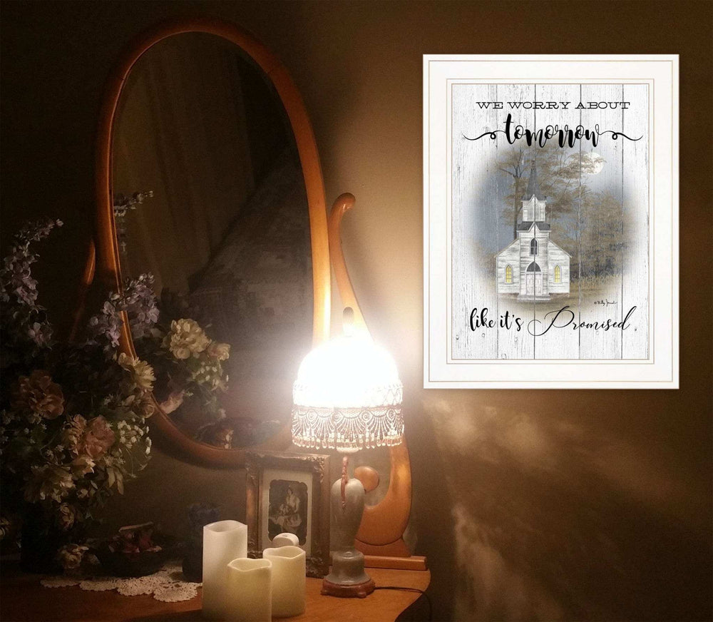 Tomorrow 1 White Framed Print Wall Art - Homeroots - Flyclothing LLC