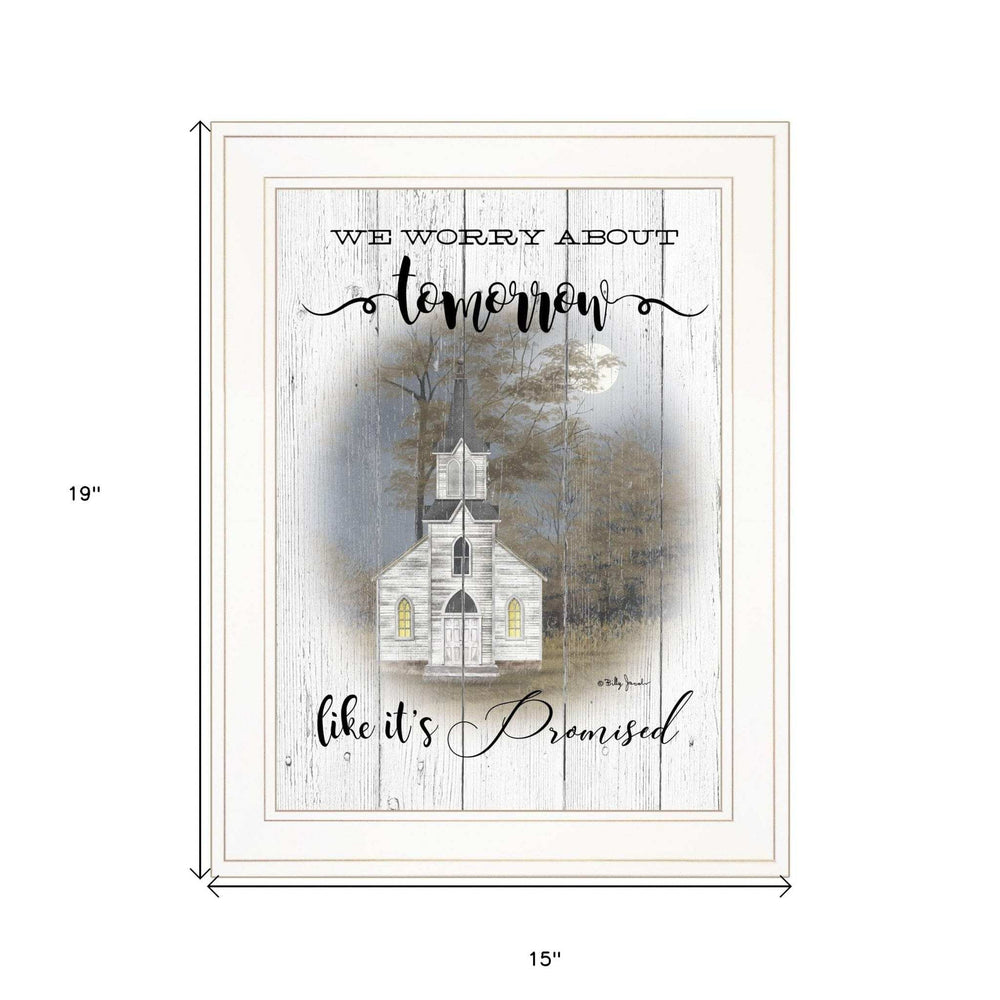 Tomorrow 1 White Framed Print Wall Art - Homeroots - Flyclothing LLC