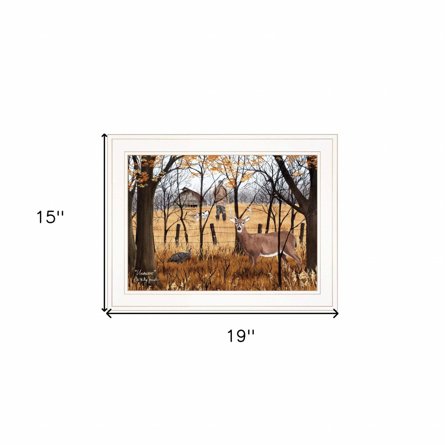 Unaware 1 White Framed Print Wall Art - Homeroots - Flyclothing LLC