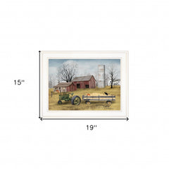 Hayride 1 White Framed Print Wall Art - Homeroots
