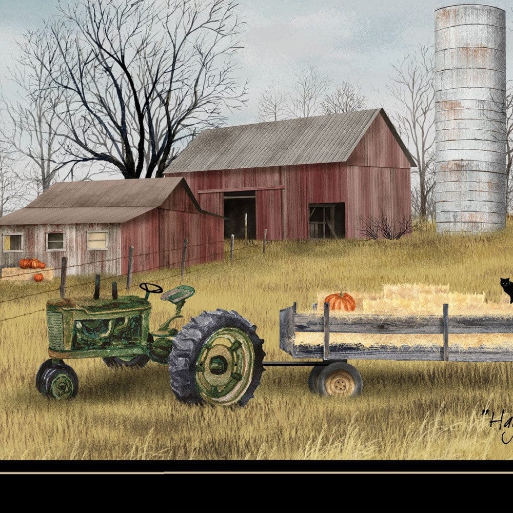 Hayride 2 Black Framed Print Wall Art - Homeroots