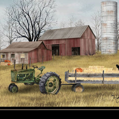 Hayride 2 Black Framed Print Wall Art - Homeroots