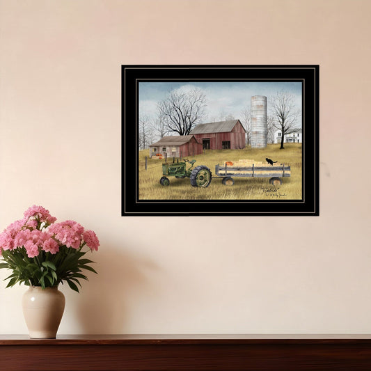 Hayride 2 Black Framed Print Wall Art - Homeroots