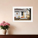 Autumn Greetings 1 White Framed Print Wall Art - Homeroots - Flyclothing LLC